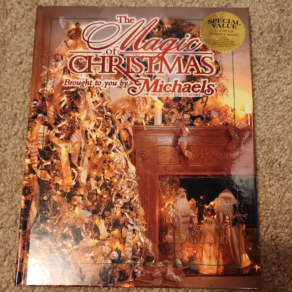 VINTAGE Michaels Festive Christmas Decor Book